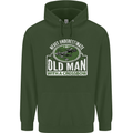 An Old Man With a Crossbow Funny Mens 80% Cotton Hoodie Forest Green
