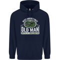 An Old Man With a Crossbow Funny Mens 80% Cotton Hoodie Navy Blue