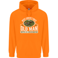An Old Man With a Crossbow Funny Mens 80% Cotton Hoodie Orange