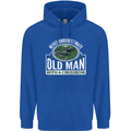 An Old Man With a Crossbow Funny Mens 80% Cotton Hoodie Royal Blue