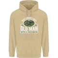 An Old Man With a Crossbow Funny Mens 80% Cotton Hoodie Sand