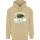 An Old Man With a Crossbow Funny Mens 80% Cotton Hoodie Sand