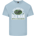 An Old Man With a Crossbow Funny Mens Cotton T-Shirt Tee Top Light Blue