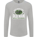 An Old Man With a Crossbow Funny Mens Long Sleeve T-Shirt Sports Grey