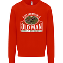 An Old Man With a Crossbow Funny Mens Sweatshirt Jumper Bright Red