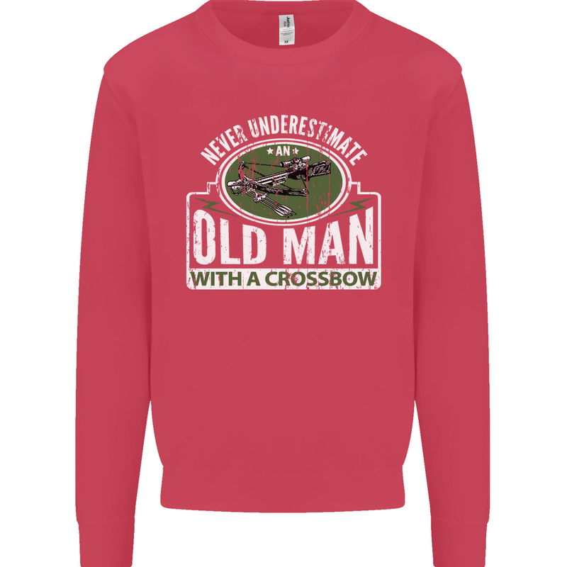 An Old Man With a Crossbow Funny Mens Sweatshirt Jumper Heliconia