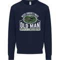 An Old Man With a Crossbow Funny Mens Sweatshirt Jumper Navy Blue
