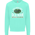 An Old Man With a Crossbow Funny Mens Sweatshirt Jumper Peppermint