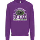 An Old Man With a Crossbow Funny Mens Sweatshirt Jumper Purple