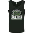 An Old Man With a Crossbow Funny Mens Vest Tank Top Black