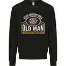 An Old Man With a Dart Board Funny Player Mens Sweatshirt Jumper Black