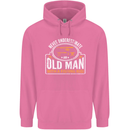 An Old Man With a Fishing Rod Fisherman Mens 80% Cotton Hoodie Azelea
