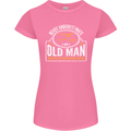 An Old Man With a Fishing Rod Fisherman Womens Petite Cut T-Shirt Azalea