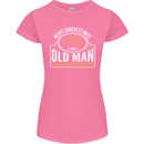 An Old Man With a Fishing Rod Fisherman Womens Petite Cut T-Shirt Azalea