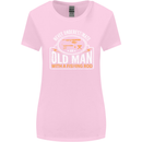 An Old Man With a Fishing Rod Fisherman Womens Wider Cut T-Shirt Light Pink