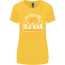 An Old Man With a Fishing Rod Fisherman Womens Wider Cut T-Shirt Yellow