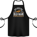 An Old Man With a Kayak Kayaking Funny Cotton Apron 100% Organic Black