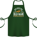 An Old Man With a Kayak Kayaking Funny Cotton Apron 100% Organic Forest Green