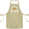An Old Man With a Kayak Kayaking Funny Cotton Apron 100% Organic Khaki
