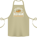 An Old Man With a Kayak Kayaking Funny Cotton Apron 100% Organic Khaki