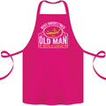 An Old Man With a Kayak Kayaking Funny Cotton Apron 100% Organic Pink