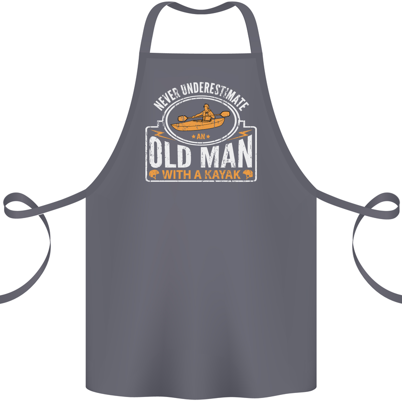 An Old Man With a Kayak Kayaking Funny Cotton Apron 100% Organic Steel