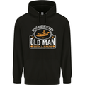 An Old Man With a Kayak Kayaking Funny Mens 80% Cotton Hoodie Black