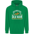 An Old Man With a Kayak Kayaking Funny Mens 80% Cotton Hoodie Irish Green