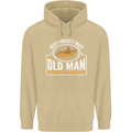 An Old Man With a Kayak Kayaking Funny Mens 80% Cotton Hoodie Sand
