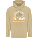 An Old Man With a Kayak Kayaking Funny Mens 80% Cotton Hoodie Sand