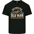 An Old Man With a Kayak Kayaking Funny Mens Cotton T-Shirt Tee Top Black