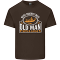 An Old Man With a Kayak Kayaking Funny Mens Cotton T-Shirt Tee Top Dark Chocolate