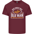 An Old Man With a Kayak Kayaking Funny Mens Cotton T-Shirt Tee Top Maroon