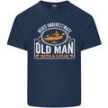 An Old Man With a Kayak Kayaking Funny Mens Cotton T-Shirt Tee Top Navy Blue