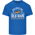 An Old Man With a Kayak Kayaking Funny Mens Cotton T-Shirt Tee Top Royal Blue