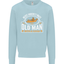 An Old Man With a Kayak Kayaking Funny Mens Sweatshirt Jumper Light Blue