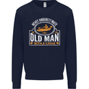 An Old Man With a Kayak Kayaking Funny Mens Sweatshirt Jumper Navy Blue