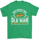 An Old Man With a Kayak Kayaking Funny Mens T-Shirt Cotton Gildan Irish Green