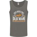 An Old Man With a Kayak Kayaking Funny Mens Vest Tank Top Charcoal