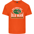 An Old Man With a Pool Cue Player Funny Mens Cotton T-Shirt Tee Top Orange