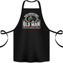An Old Man With a Rugby Ball Player Funny Cotton Apron 100% Organic Black