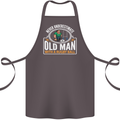 An Old Man With a Rugby Ball Player Funny Cotton Apron 100% Organic Dark Grey