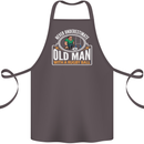 An Old Man With a Rugby Ball Player Funny Cotton Apron 100% Organic Dark Grey