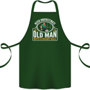 An Old Man With a Rugby Ball Player Funny Cotton Apron 100% Organic Forest Green