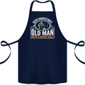 An Old Man With a Rugby Ball Player Funny Cotton Apron 100% Organic Navy Blue
