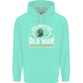 An Old Man With a Rugby Ball Player Funny Mens 80% Cotton Hoodie Peppermint