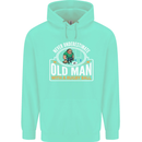 An Old Man With a Rugby Ball Player Funny Mens 80% Cotton Hoodie Peppermint