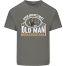 An Old Man With a Rugby Ball Player Funny Mens Cotton T-Shirt Tee Top Charcoal