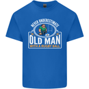 An Old Man With a Rugby Ball Player Funny Mens Cotton T-Shirt Tee Top Royal Blue