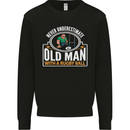 An Old Man With a Rugby Ball Player Funny Mens Sweatshirt Jumper Black